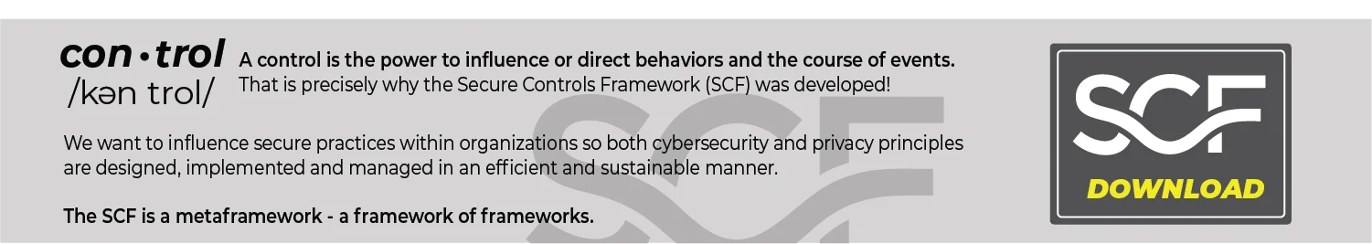 Secure Controls Framework SCF metaframework